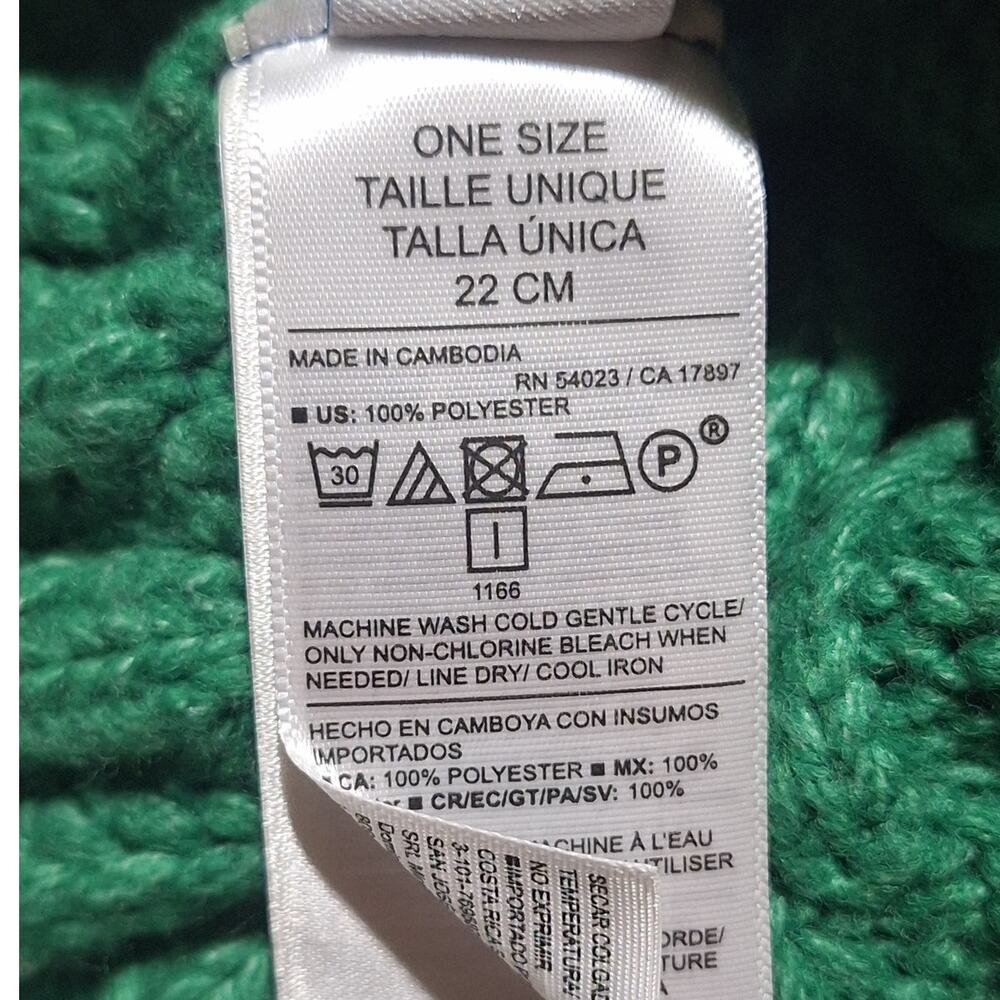 NWT Old Navy Beanie Women's OS Green Lightweight Ribbed Cuffed Cozycore Outdoors - Picture 8 of 8